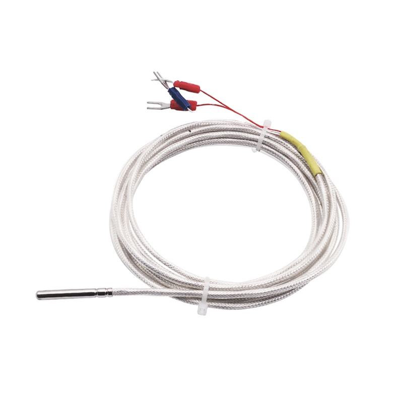 WZP-035 PT100 Probe 5 × 35mm Cábla 1-20m Teirmiméadar Friotaíocht Platanam RTD Braiteoir Teochta Frith-chreimeadh Uiscedhíonach